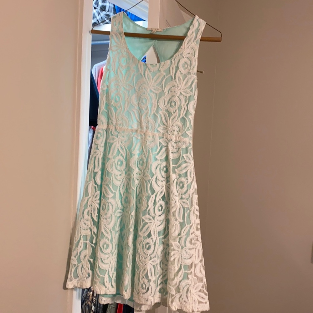 Lace Overlay Dress